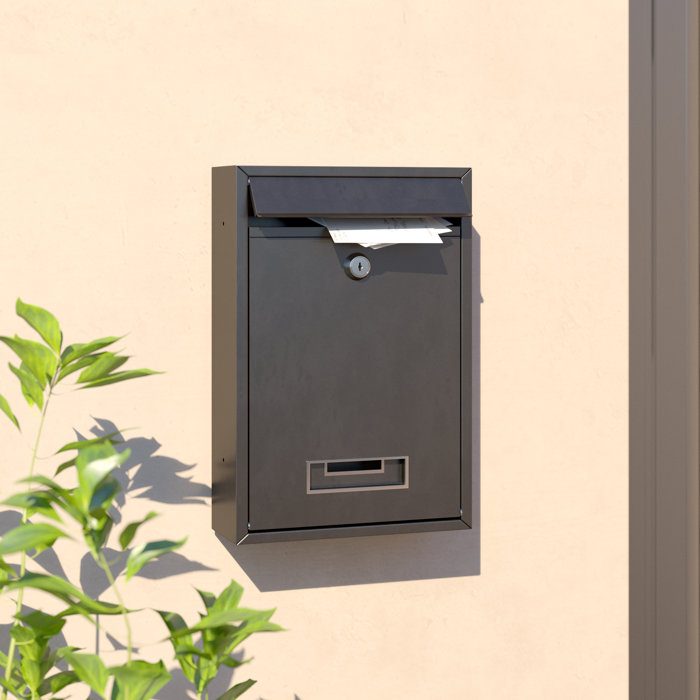 Alwyn Home Locking Wall Mounted Letter Box & Reviews Wayfair.co.uk